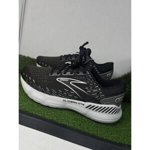 Brooks Glycerin GTS 20 Shoes Womens 8 Black White Alloy Road Running Support